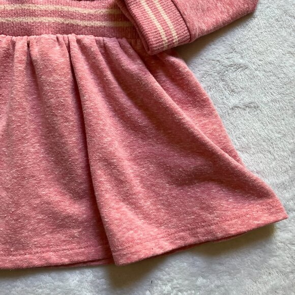 Joe Fresh 3T Long Sleeve Dress Pink Heathered Elastic Waist Kids Dress - Picture 8 of 16